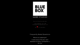 What Blueboxgamestudios.com website looked like in 2022 (1 year ago)