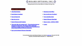 What Boardoptions.com website looked like in 2022 (1 year ago)