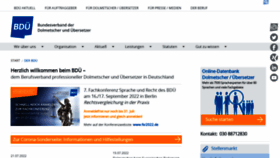 What Bdue.de website looked like in 2022 (1 year ago)
