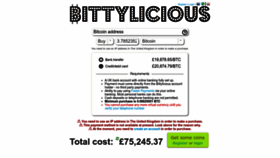 What Bittylicious.com website looked like in 2022 (1 year ago)