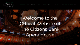What Bostonoperahouse.com website looked like in 2022 (1 year ago)