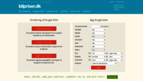 What Bilpriser.dk website looked like in 2022 (1 year ago)