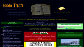 What Bible-truth.org website looked like in 2022 (1 year ago)