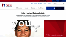 What Baker.edu.au website looked like in 2022 (1 year ago)