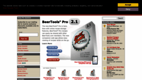 What Beertools.com website looked like in 2022 (1 year ago)
