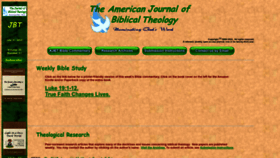 What Biblicaltheology.com website looked like in 2022 (1 year ago)