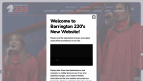 What Barrington220.org website looked like in 2022 (1 year ago)