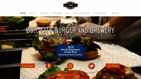 What Bullcityburgerandbrewery.com website looked like in 2022 (1 year ago)