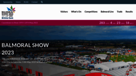 What Balmoralshow.co.uk website looked like in 2022 (1 year ago)