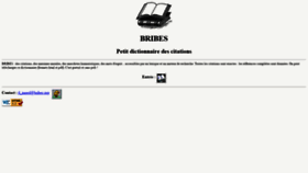 What Bribes.org website looked like in 2022 (2 years ago)