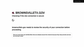 What Brownsvilletx.gov website looked like in 2022 (1 year ago)