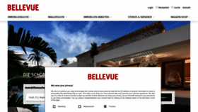 What Bellevue.de website looked like in 2022 (1 year ago)