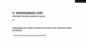 What B2bage.com website looked like in 2022 (1 year ago)