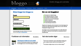What Bloggo.nu website looked like in 2022 (1 year ago)