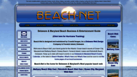 What Beach-net.com website looked like in 2022 (2 years ago)