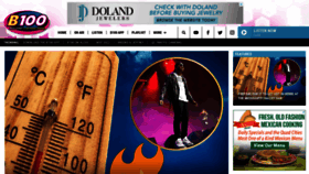 What B100quadcities.com website looked like in 2022 (1 year ago)