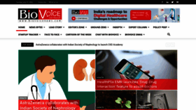 What Biovoicenews.com website looked like in 2022 (1 year ago)