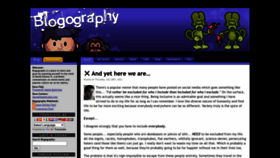 What Blogography.com website looked like in 2022 (1 year ago)