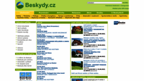 What Beskydy.cz website looked like in 2022 (1 year ago)