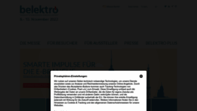 What Belektro.de website looked like in 2022 (1 year ago)