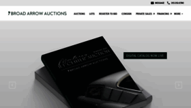 What Broadarrowauctions.com website looked like in 2022 (1 year ago)