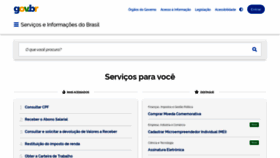 What Brasil.gov.br website looked like in 2022 (1 year ago)