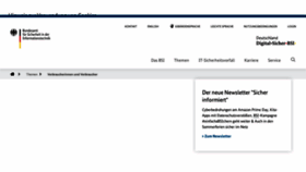 What Bsi-fuer-buerger.de website looked like in 2022 (1 year ago)