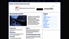 What Boston-tea-party.org website looked like in 2022 (1 year ago)