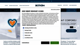 What Biotherm.de website looked like in 2022 (1 year ago)