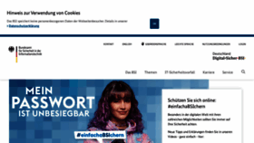 What Bsi.de website looked like in 2022 (1 year ago)