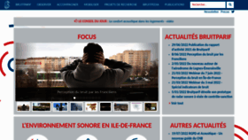 What Bruitparif.fr website looked like in 2022 (1 year ago)