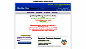 What Bulletinboards.com website looked like in 2022 (1 year ago)
