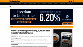 What Brandonsun.com website looked like in 2022 (1 year ago)
