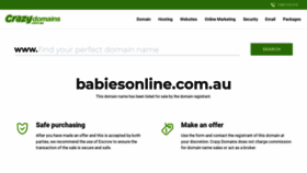 What Babiesonline.com.au website looked like in 2022 (1 year ago)