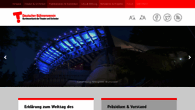 What Buehnenverein.de website looked like in 2022 (1 year ago)