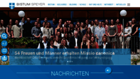 What Bistum-speyer.de website looked like in 2022 (1 year ago)