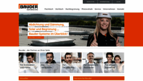 What Bauder.de website looked like in 2022 (1 year ago)