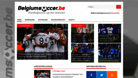 What Belgiumsoccer.be website looked like in 2022 (1 year ago)