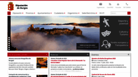 What Burgos.es website looked like in 2022 (1 year ago)