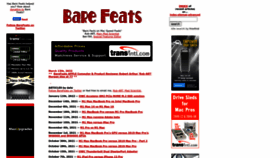 What Barefeats.com website looked like in 2022 (1 year ago)