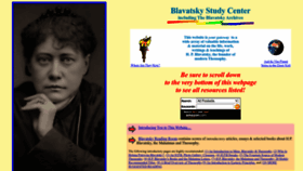 What Blavatskyarchives.com website looked like in 2022 (1 year ago)