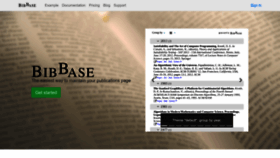 What Bibbase.org website looked like in 2022 (1 year ago)