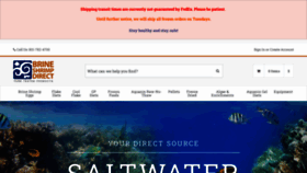 What Brineshrimpdirect.com website looked like in 2022 (1 year ago)