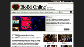 What Bioedonline.org website looked like in 2022 (1 year ago)