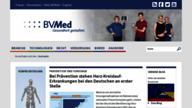 What Bvmed.de website looked like in 2022 (1 year ago)