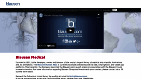 What Blausen.com website looked like in 2022 (1 year ago)