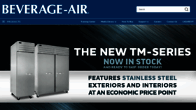 What Beverage-air.com website looked like in 2022 (1 year ago)