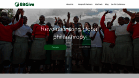 What Bitgivefoundation.org website looked like in 2022 (1 year ago)