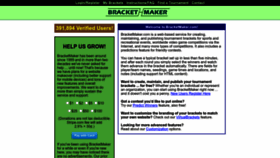 What Bracketmaker.com website looked like in 2022 (2 years ago)