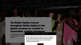 What Britishfashioncouncil.com website looked like in 2022 (1 year ago)